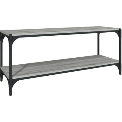 vidaXL 100x33x41 cm Grau Sonoma Steel & Holz TV-Schrank - TV-Möbel vidaXL 100x33x41 cm Grau Sonoma Steel & Holz TV-Schrank - TV-Möbel