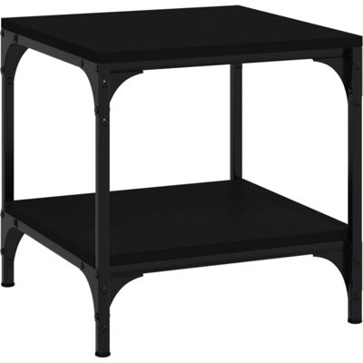 vidaXL 819377 Schwarzer Stahl Engineered Holztisch - Beistelltisch vidaXL 819377 Schwarzer Stahl Engineered Holztisch - Beistelltisch