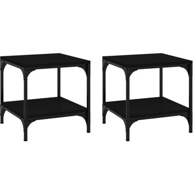 vidaXL 1/2x Beistelltisch Konstruktionsholz Couch Tea - Beistelltisch vidaXL 1/2x Beistelltisch Konstruktionsholz Couch Tea - Beistelltisch