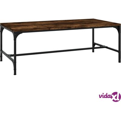 Table basse vidaXL Chêne fumé - 100x50x35 cm - Table de salon - Publicité Table basse vidaXL Chêne fumé - 100x50x35 cm - Table de salon - Publicité