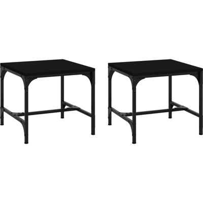 vidaXL 1/2x Beistelltisch Holzverbundstoff Couch Tea - Beistelltisch vidaXL 1/2x Beistelltisch Holzverbundstoff Couch Tea - Beistelltisch