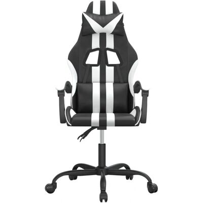 Vidaxl Gamingstuhl Schwarz Weiß - Verstellbar & Drehbar Vidaxl Gamingstuhl Schwarz Weiß - Verstellbar & Drehbar