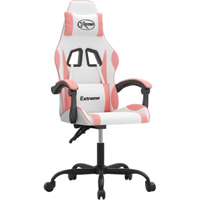 Chaise Gaming VidaXL - Réglable, Pivotante, Cuir Synthétique Chaise Gaming VidaXL - Réglable, Pivotante, Cuir Synthétique