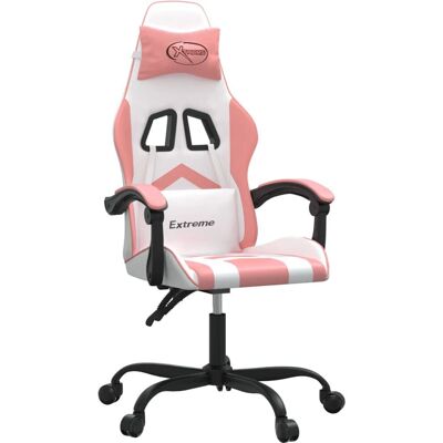 VidaXL Videospielstuhl - Pink & Weiß - Ergonomischer Gaming-Sitz VidaXL Videospielstuhl - Pink & Weiß - Ergonomischer Gaming-Sitz