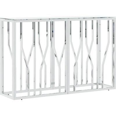 vidaXL Edelstahl Konsole 110x30x70 cm - Beistell- / Endtisch vidaXL Edelstahl Konsole 110x30x70 cm - Beistell- / Endtisch