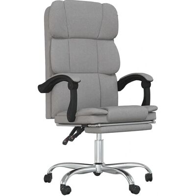 Silla de oficina vidaXL - Ajustable, Reclinable, Giro 360°, Gris Silla de oficina vidaXL - Ajustable, Reclinable, Giro 360°, Gris