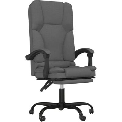 VidaXL Bürostuhl mit Massage - Ergonomisch, Grau VidaXL Bürostuhl mit Massage - Ergonomisch, Grau