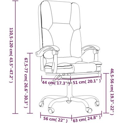 Chaise de bureau avec fonction de massage - Gris - Chaise de Bureau - Publicité Chaise de bureau avec fonction de massage - Gris - Chaise de Bureau - Publicité