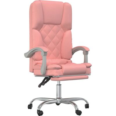 VidaXL Pink Reclinable Office Massage Chair - Bürostuhl VidaXL Pink Reclinable Office Massage Chair - Bürostuhl