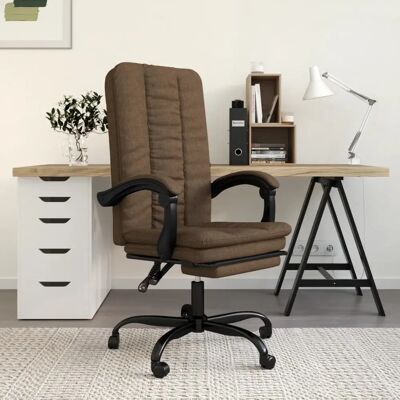 vidaXL Bürostuhl Braun verstellbar 360° vidaXL Bürostuhl Braun verstellbar 360°