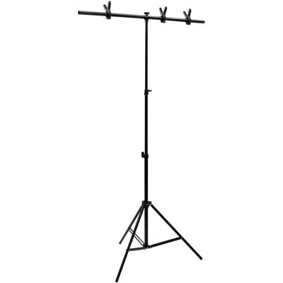 vidaXL T-Vorm Achtergrondstandaard Zwart - Fotostudio Apparatuur vidaXL T-Vorm Achtergrondstandaard Zwart - Fotostudio Apparatuur
