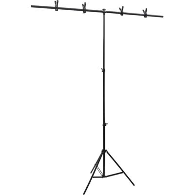 vidaXL T-Shape Hintergrundständer Schwarz 151x60x(70-200) cm vidaXL T-Shape Hintergrundständer Schwarz 151x60x(70-200) cm