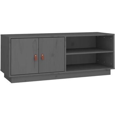 vidaXL 818222 Graues Massivholz Kiefern-TV-Schrank - TV Typ vidaXL 818222 Graues Massivholz Kiefern-TV-Schrank - TV Typ