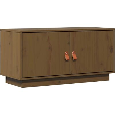 vidaXL Massives Kiefernholz TV-Schrank - Rustikal 80x34x40cm vidaXL Massives Kiefernholz TV-Schrank - Rustikal 80x34x40cm