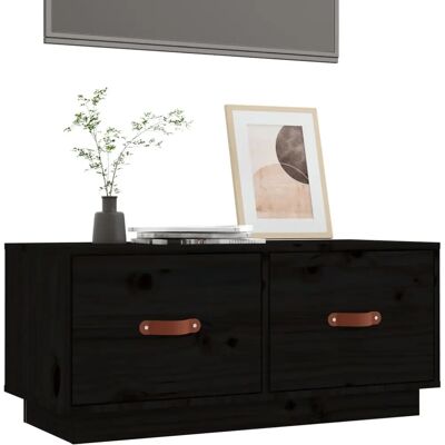 Mueble de TV de madera de pino macizo - Diseño rústico y amplio espacio Mueble de TV de madera de pino macizo - Diseño rústico y amplio espacio