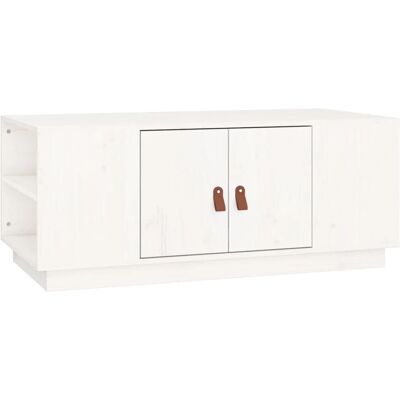 vidaXL 818256 Weiße Kiefernholz Couchtisch - Beistelltisch vidaXL 818256 Weiße Kiefernholz Couchtisch - Beistelltisch