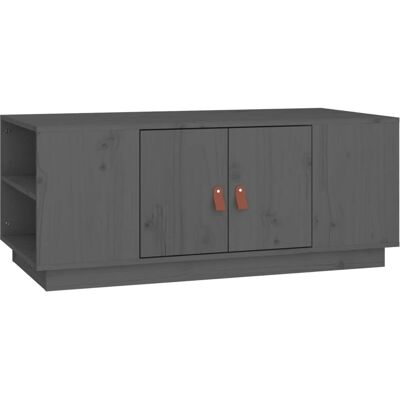 vidaXL Beistelltisch Grau Massives Kiefernholz 100x50x41 cm vidaXL Beistelltisch Grau Massives Kiefernholz 100x50x41 cm