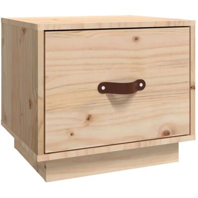 vidaXL Mesita de noche - Madera de pino maciza - 40x34x35 cm vidaXL Mesita de noche - Madera de pino maciza - 40x34x35 cm