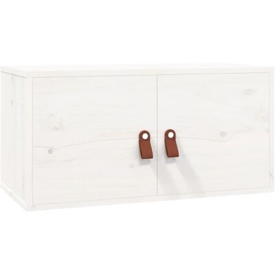 vidaXL Estantería de Pared de Pino 60x30x30cm - Almacenamiento Rústico vidaXL Estantería de Pared de Pino 60x30x30cm - Almacenamiento Rústico