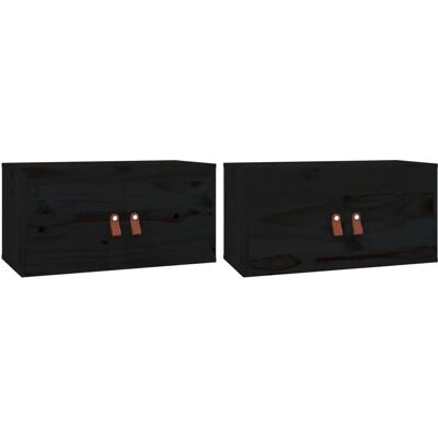 Estante de pared de pino vidaXL - Rústica, 60x30x30 cm Estante de pared de pino vidaXL - Rústica, 60x30x30 cm