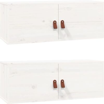 Maisonchic Armario de Pared - Pino Rústico - 80x30x30cm Maisonchic Armario de Pared - Pino Rústico - 80x30x30cm