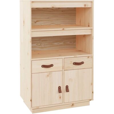 vidaXL Aparador de madera maciza de pino 67x40x108,5 cm - Mueble de almacenamiento vidaXL Aparador de madera maciza de pino 67x40x108,5 cm - Mueble de almacenamiento