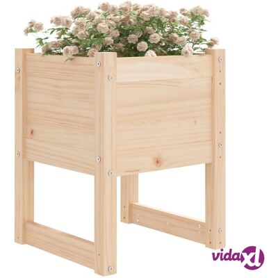vidaXL Massiivinen mäntypuu kukkaruukku 40x40x52,5 cm - DIY puutarha vidaXL Massiivinen mäntypuu kukkaruukku 40x40x52,5 cm - DIY puutarha