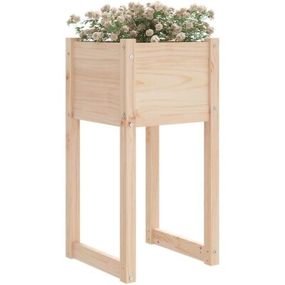 vidaXL Pflanzkübel 40x40x81 cm Massivholz Kiefer Natur - Gartendeko vidaXL Pflanzkübel 40x40x81 cm Massivholz Kiefer Natur - Gartendeko