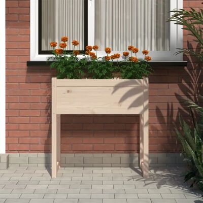 vidaXL Donica z drewna sosnowego - 78x40x81cm - Donica vidaXL Donica z drewna sosnowego - 78x40x81cm - Donica