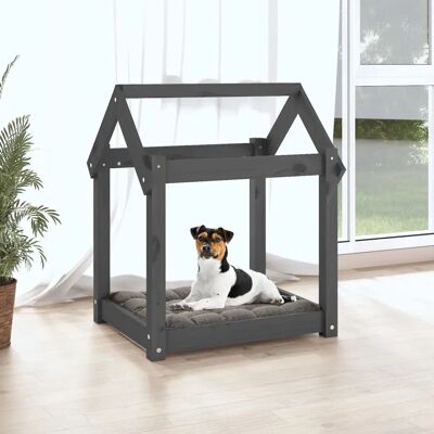 vidaXL Hundebett aus massivem Kiefernholz - Rustikal 61x50x70 cm vidaXL Hundebett aus massivem Kiefernholz - Rustikal 61x50x70 cm