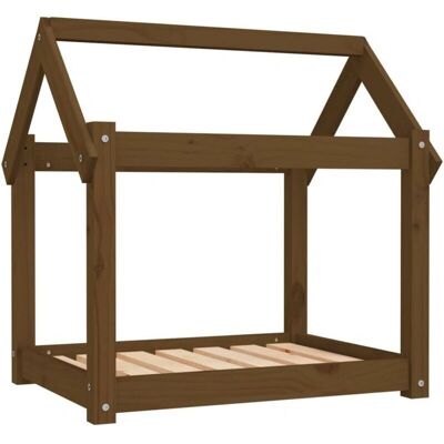 vidaXL Hundeseng i massivt fyrretræ - 71x55x70 cm - Hundeseng vidaXL Hundeseng i massivt fyrretræ - 71x55x70 cm - Hundeseng