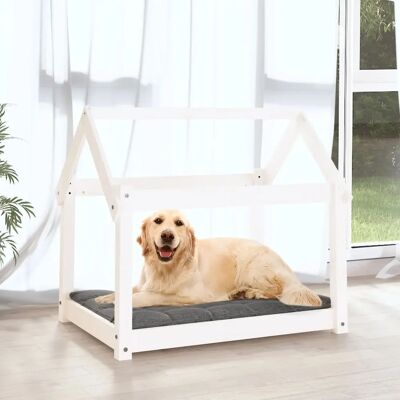 vidaXL Hundebett 81x60x70 cm aus massivem Kiefernholz - Hundebett vidaXL Hundebett 81x60x70 cm aus massivem Kiefernholz - Hundebett