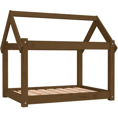vidaXL Hundebett Honig Braun 81x60x70 cm aus Massivem Kiefernholz vidaXL Hundebett Honig Braun 81x60x70 cm aus Massivem Kiefernholz