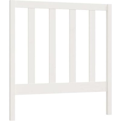 vidaXL Witte Massieve Dennenhouten Bedkop - Hoofdbord, 95x4x100 cm vidaXL Witte Massieve Dennenhouten Bedkop - Hoofdbord, 95x4x100 cm