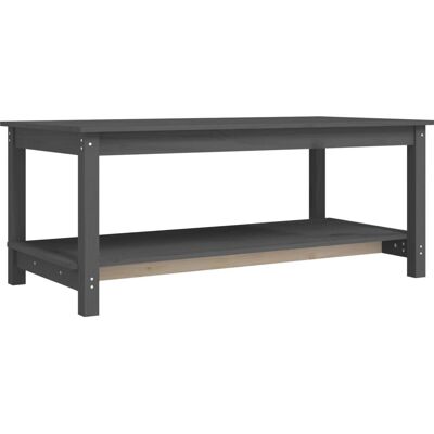 vidaXL 822274 Couchtisch - Massives Kiefernholz - Grau vidaXL 822274 Couchtisch - Massives Kiefernholz - Grau