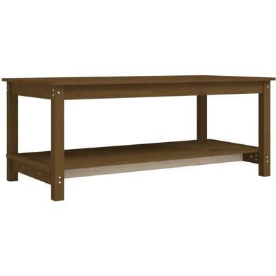 vidaXL Couchtisch Honigbraun 110x55x45 cm Massives Kiefernholz - Kaffeetisch vidaXL Couchtisch Honigbraun 110x55x45 cm Massives Kiefernholz - Kaffeetisch