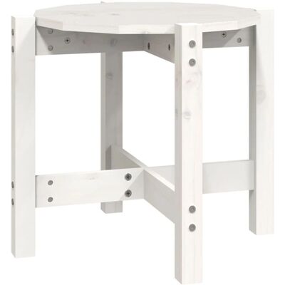 vidaXL 822308 Couchtisch Weiß Ø 52,5x45 cm Massives Kiefernholz vidaXL 822308 Couchtisch Weiß Ø 52,5x45 cm Massives Kiefernholz