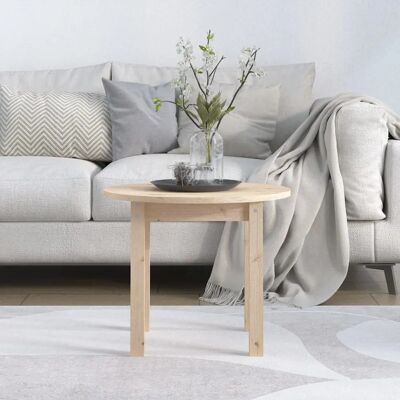 vidaXL Kahvipöytä Ø 55x45 cm Massiivinen mäntypuu - Kahvipöytä vidaXL Kahvipöytä Ø 55x45 cm Massiivinen mäntypuu - Kahvipöytä