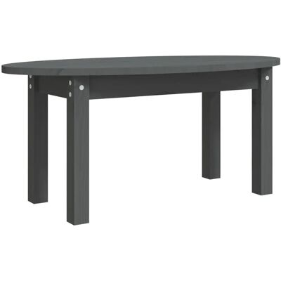 vidaXL 822349 Table Basse - Bois de Pin Massif, Gris, 80x40x35cm - Publicité vidaXL 822349 Table Basse - Bois de Pin Massif, Gris, 80x40x35cm - Publicité