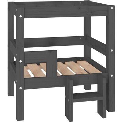 vidaXL Hundebett 55,5x53,5x60 cm aus massivem Kiefernholz - Hundebett vidaXL Hundebett 55,5x53,5x60 cm aus massivem Kiefernholz - Hundebett