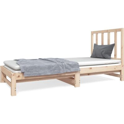 vidaXL 3124752 Vuodesohva - Puu, Ruskea, 90x190 cm vidaXL 3124752 Vuodesohva - Puu, Ruskea, 90x190 cm