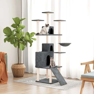 vidaXL Kattenboom met Sisalpalen - 175 cm Multi-niveau Kattenmeubel vidaXL Kattenboom met Sisalpalen - 175 cm Multi-niveau Kattenmeubel