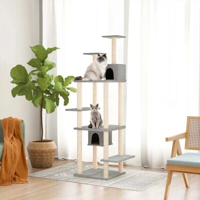 vidaXL Kattenboom - Lichtgrijs - 176 cm vidaXL Kattenboom - Lichtgrijs - 176 cm