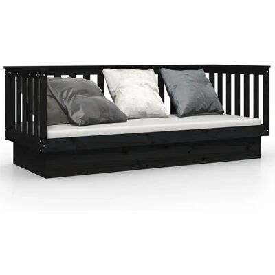vidaXL Lit de Jour en Bois de Pin Massif - Mobilier Polyvalent Compact vidaXL Lit de Jour en Bois de Pin Massif - Mobilier Polyvalent Compact