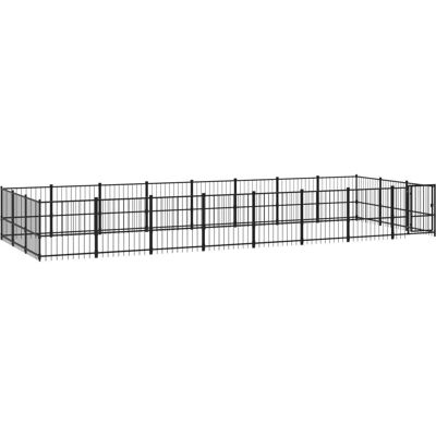 vidaXL Buiten hondenkennel staal 22,58 m² - Hondenkennel vidaXL Buiten hondenkennel staal 22,58 m² - Hondenkennel