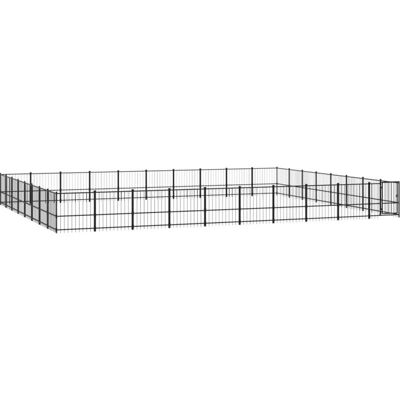 vidaXL Stalen Hondenkennel 75,27 m² - Buitenren voor honden vidaXL Stalen Hondenkennel 75,27 m² - Buitenren voor honden