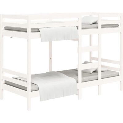 vidaXL Etagenbett Weiß 75x190cm - Etagenbett vidaXL Etagenbett Weiß 75x190cm - Etagenbett
