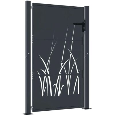 vidaXL Porte de jardin Acier Anthracite - Porte de jardin - Publicité vidaXL Porte de jardin Acier Anthracite - Porte de jardin - Publicité