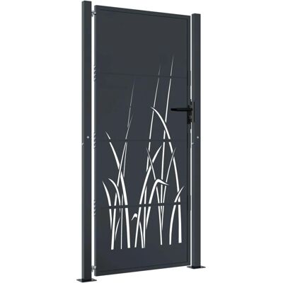 vidaXL Porte de jardin 105x205 cm Acier Anthracite - Porte de Jardin - Publicité vidaXL Porte de jardin 105x205 cm Acier Anthracite - Porte de Jardin - Publicité