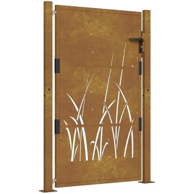 vidaXL Tuinpoort 105x155 cm Corten Staal Omheining vidaXL Tuinpoort 105x155 cm Corten Staal Omheining